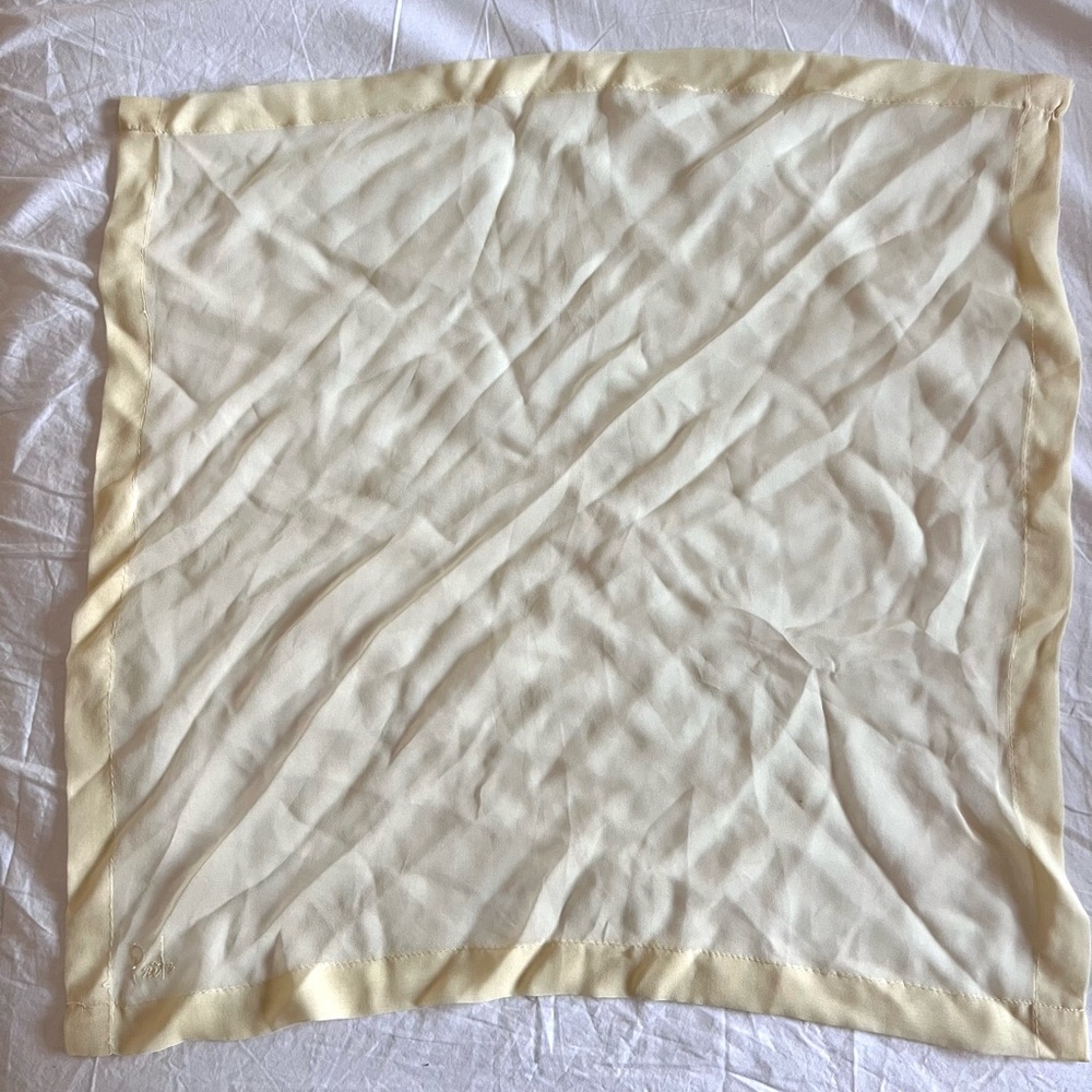 Light Yellow Silk Scarf